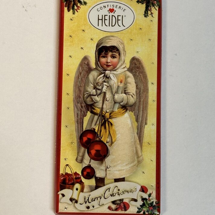 Lítil reyð jólalig sjokoladapláta