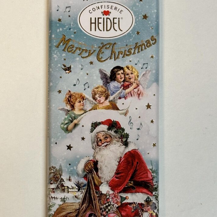 Lítil blá jólalig sjokoladapláta